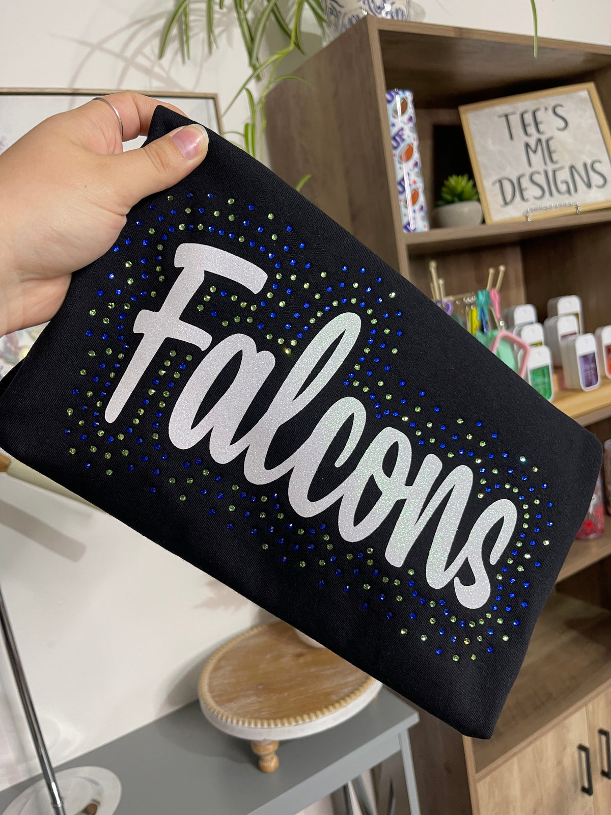 Falcons Glitter Crewneck Sweatshirt