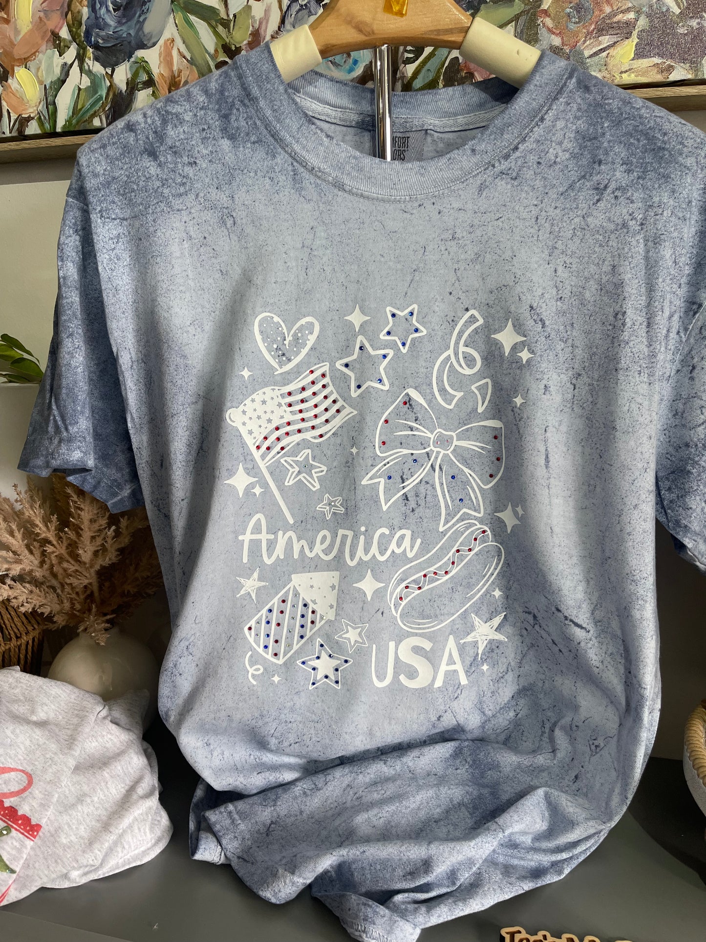 Red White & Sparkle Tee