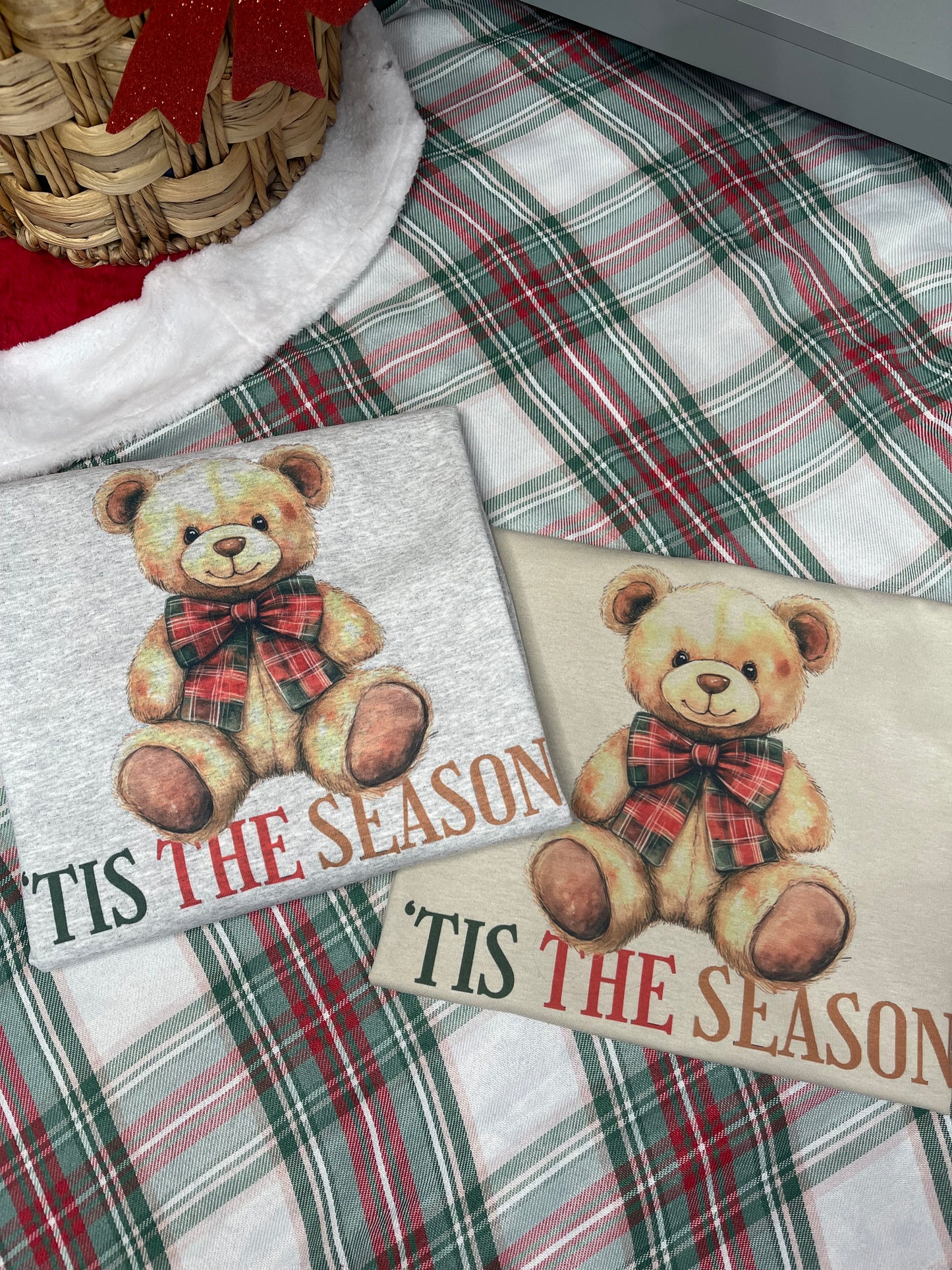 The Tartan Holiday Bear Crewneck