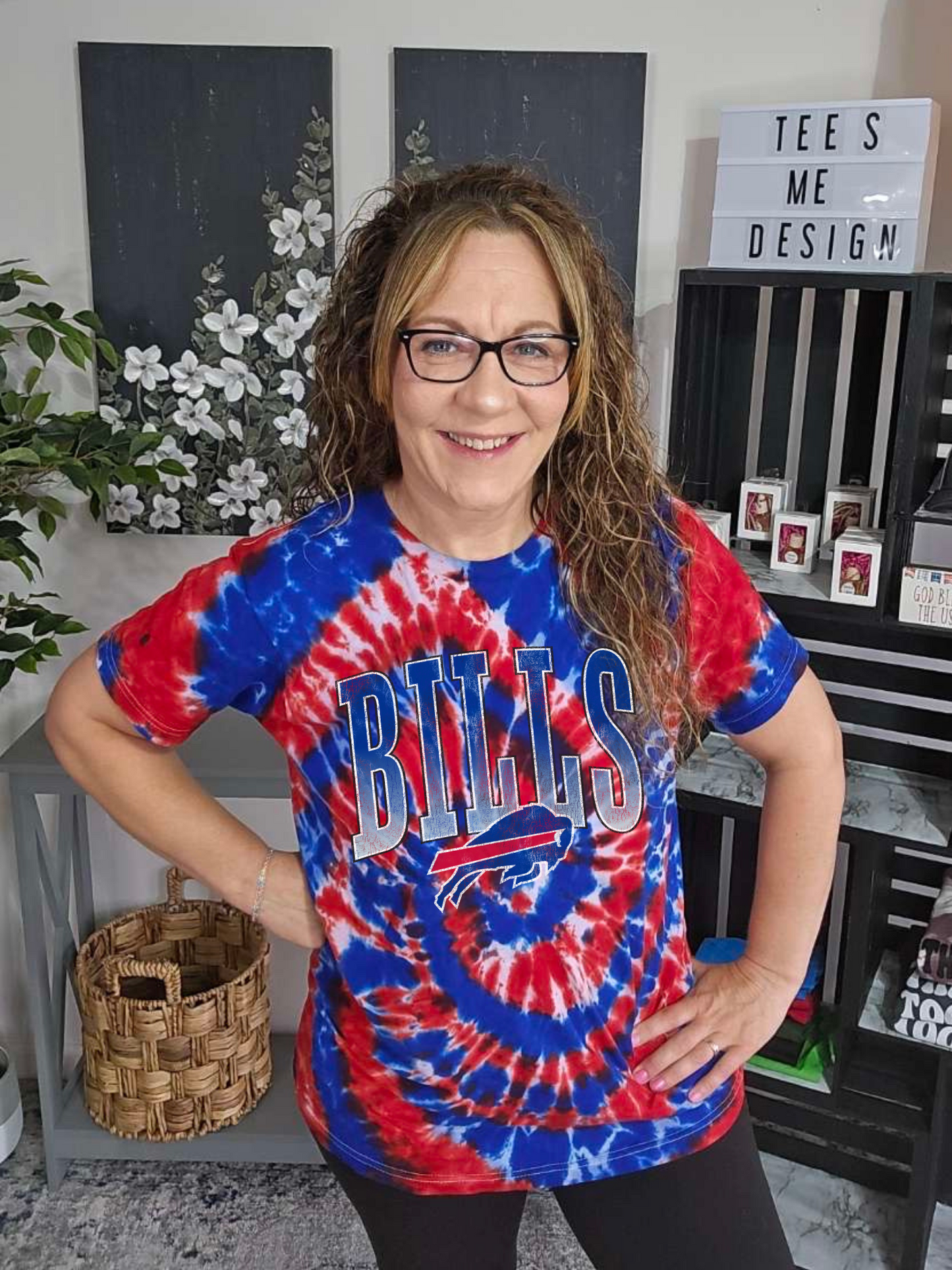 Buffalo Tie Dye V-neck