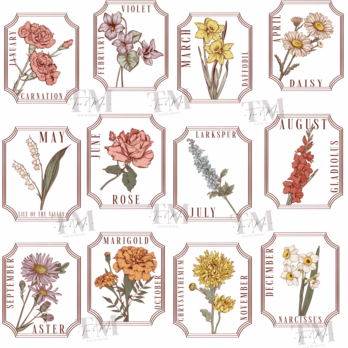 Birth Flower Graphic💐