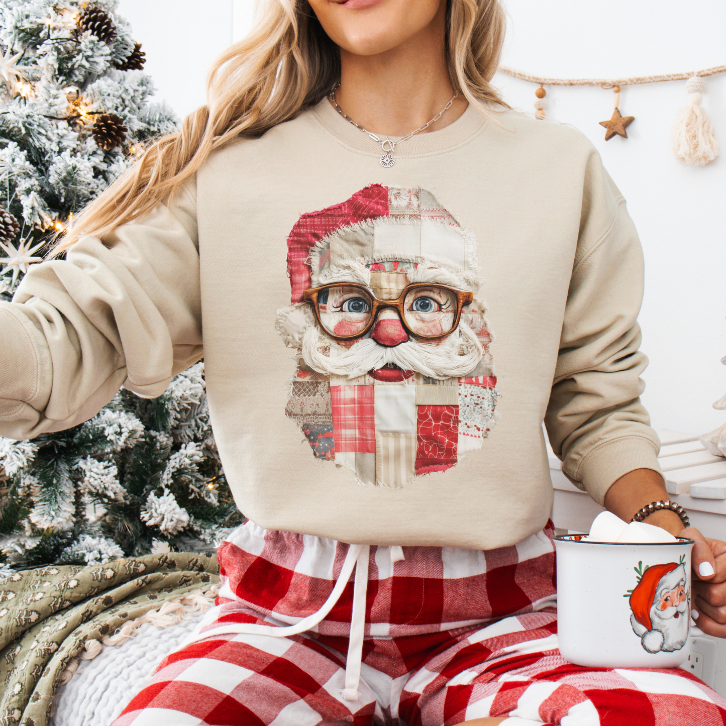 Patchwork Santa Tee's