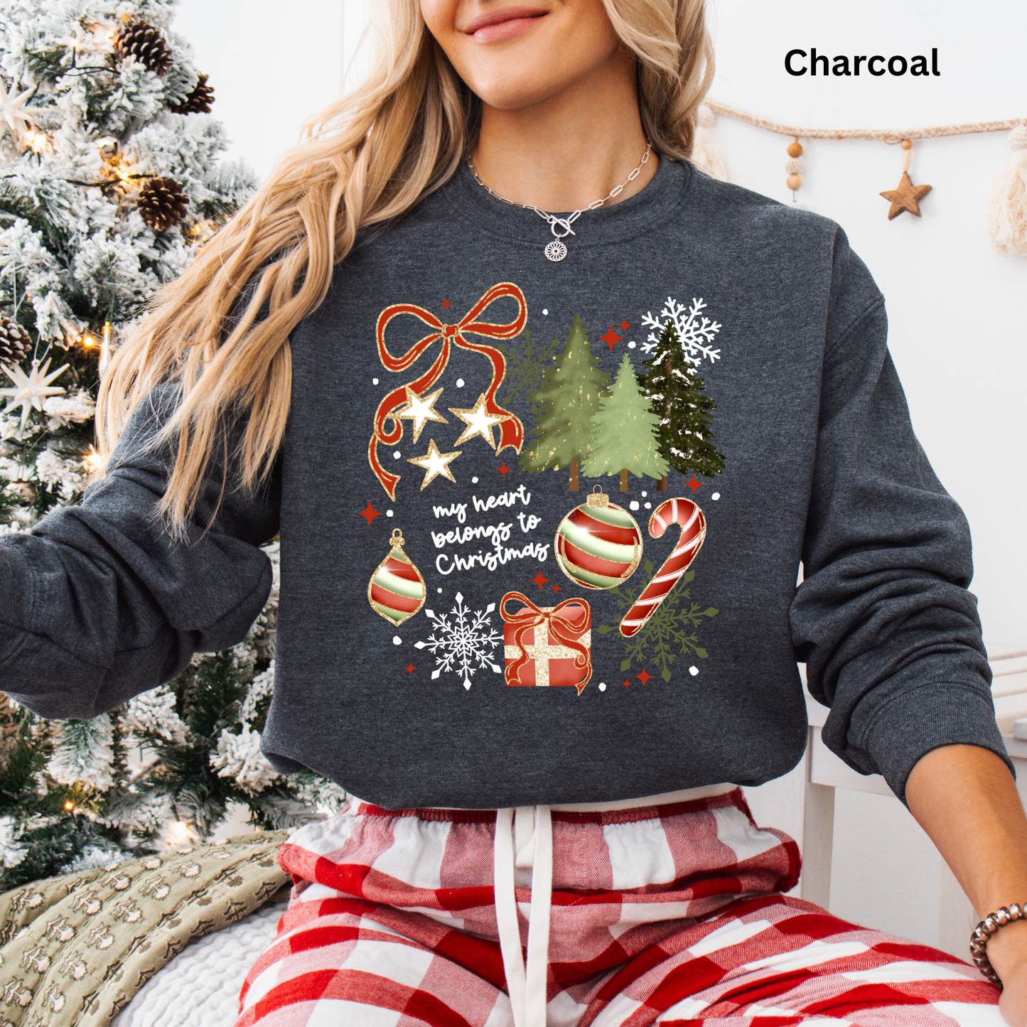 My Heart Belongs To Christmas Crewneck