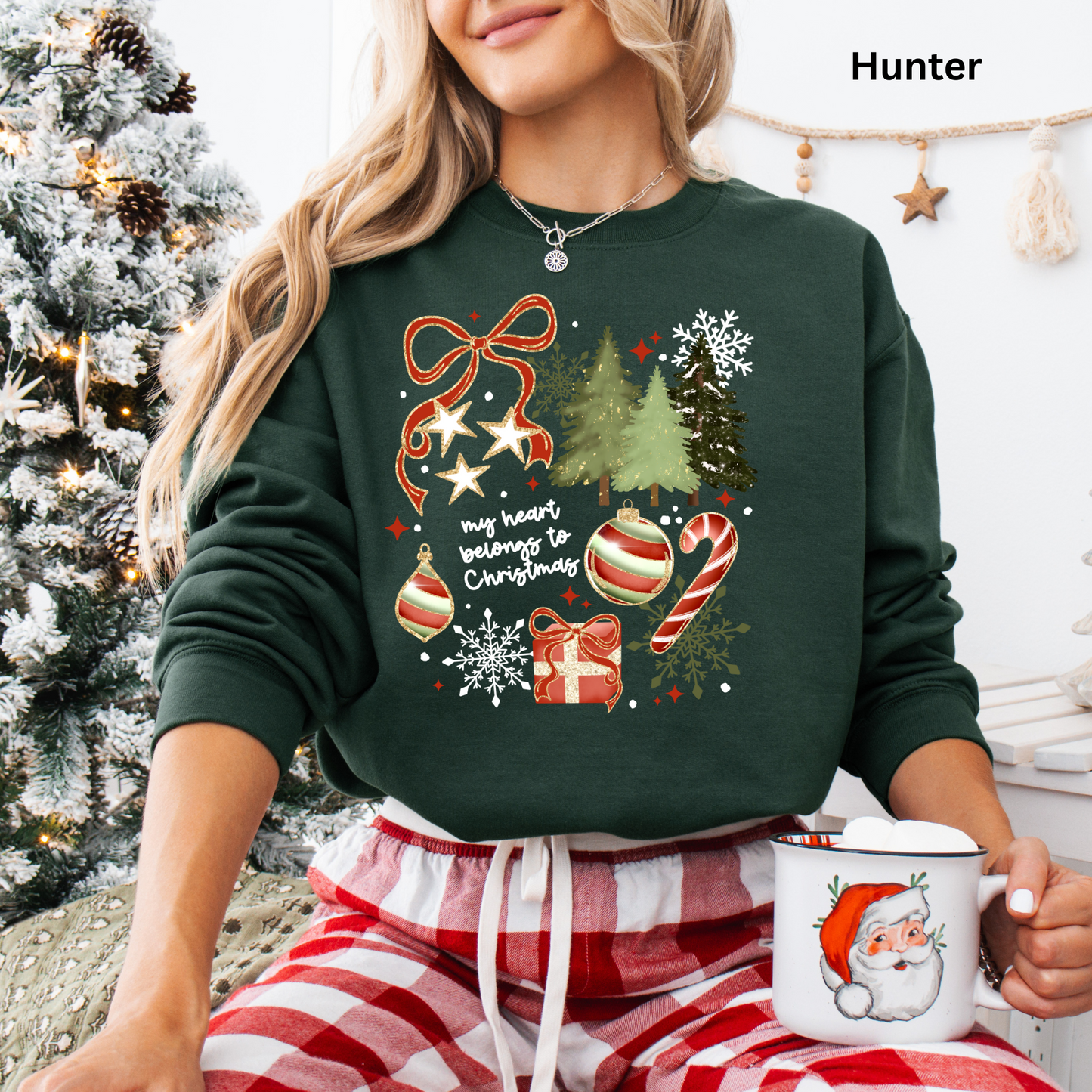 My Heart Belongs To Christmas Crewneck