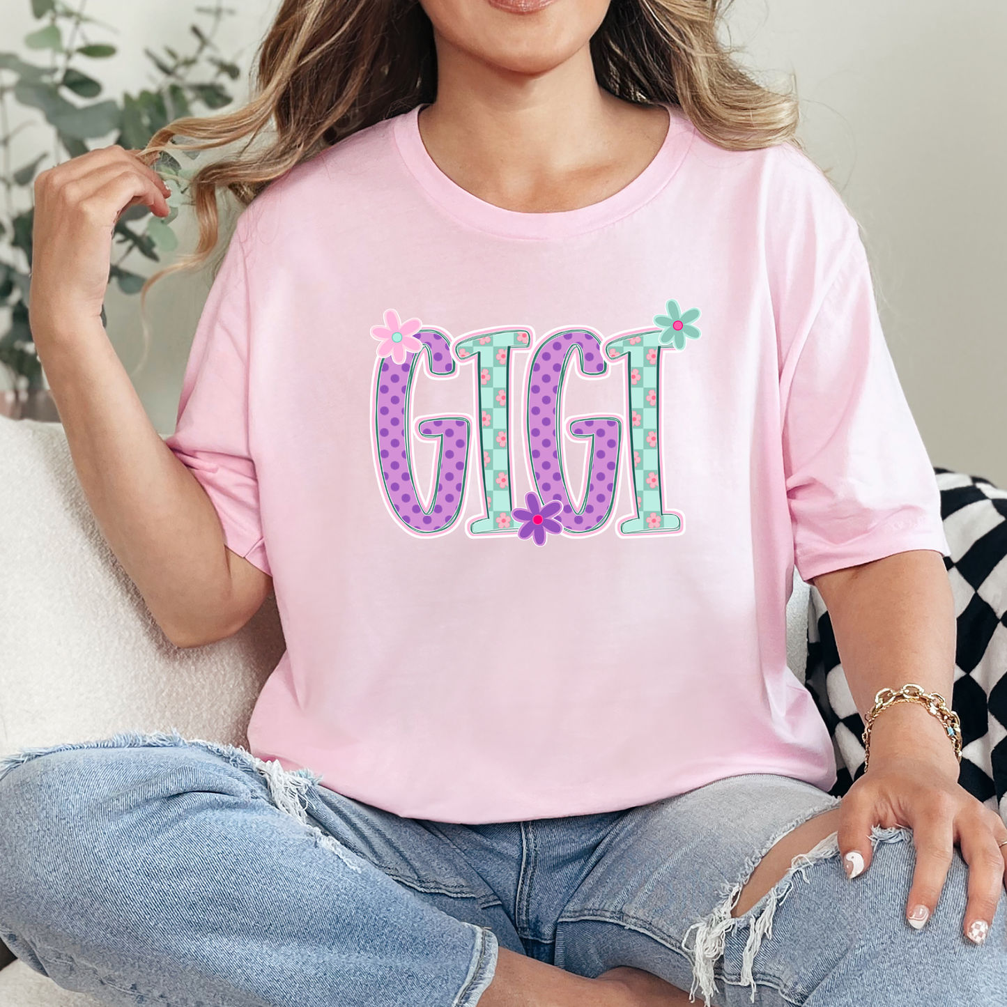Mothers Day Custom Word Tee