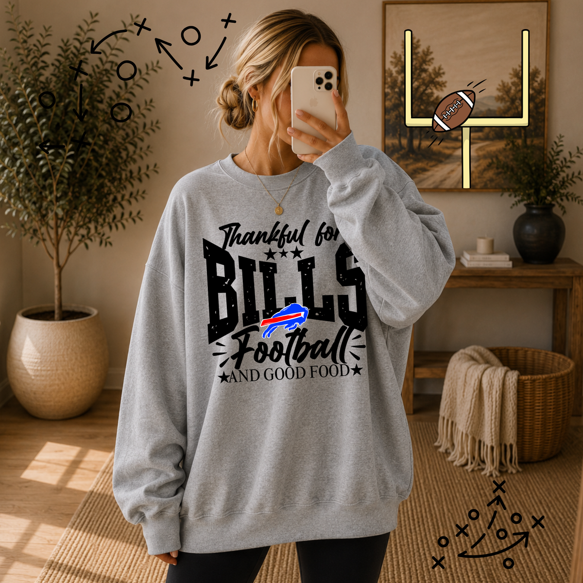 Thankful For Buffalo Football & Good Food Apparel