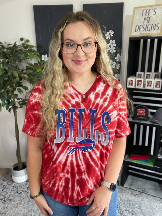 Buffalo Tie Dye V-neck