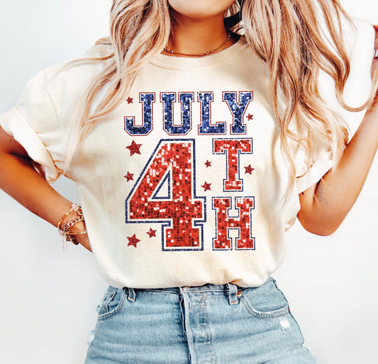 Sparkle 4th Of July Graphic Tee