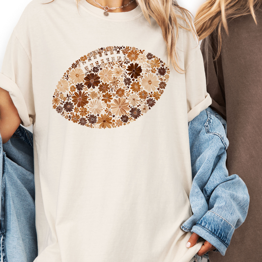 Floral Football Tee