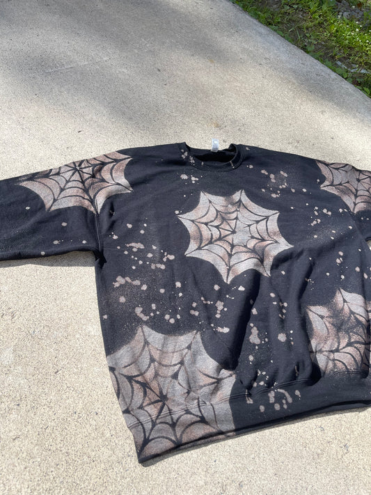 Spider Web Crewneck Sweatshirt