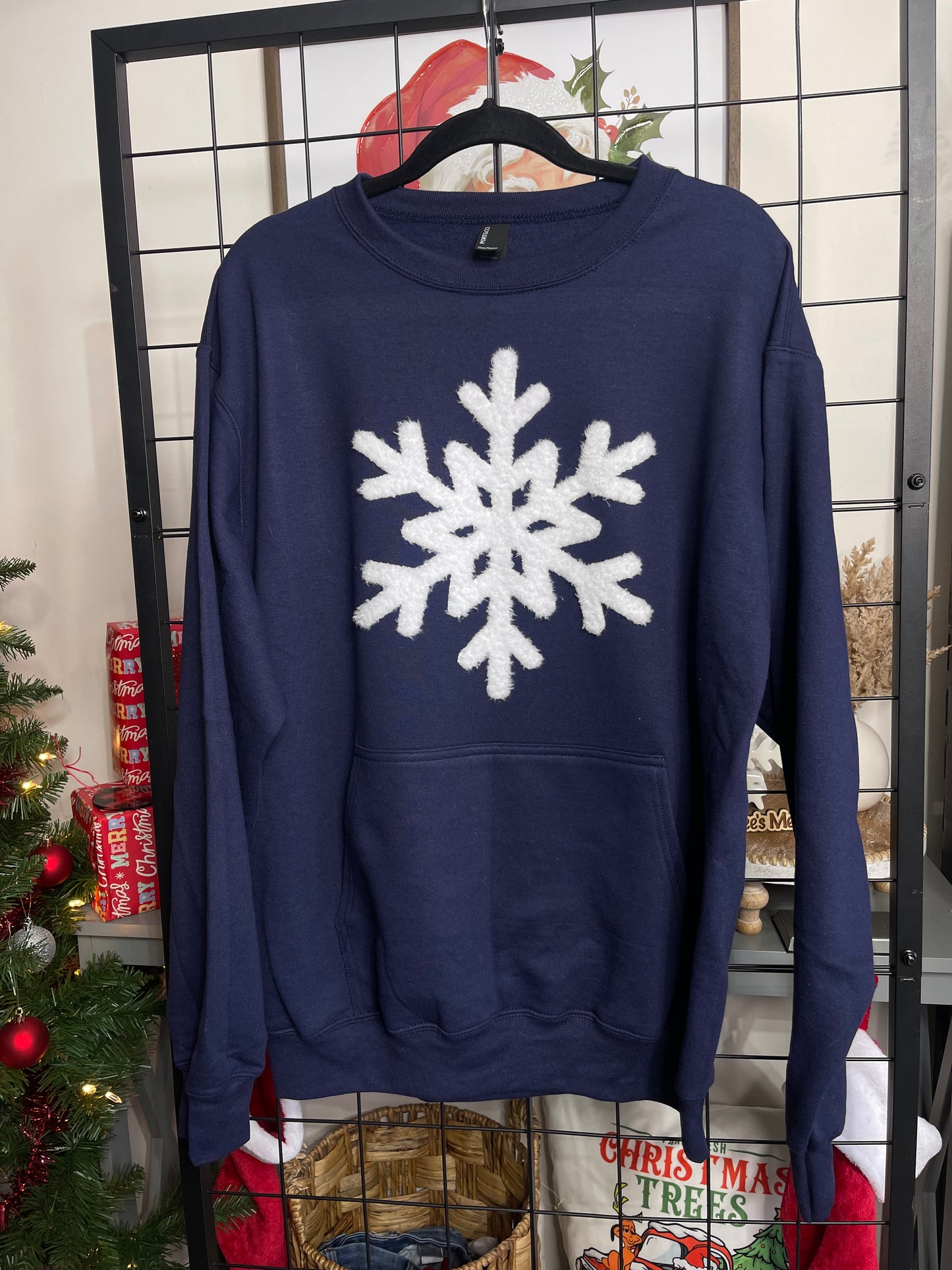 Snowflake Pocket Crewneack