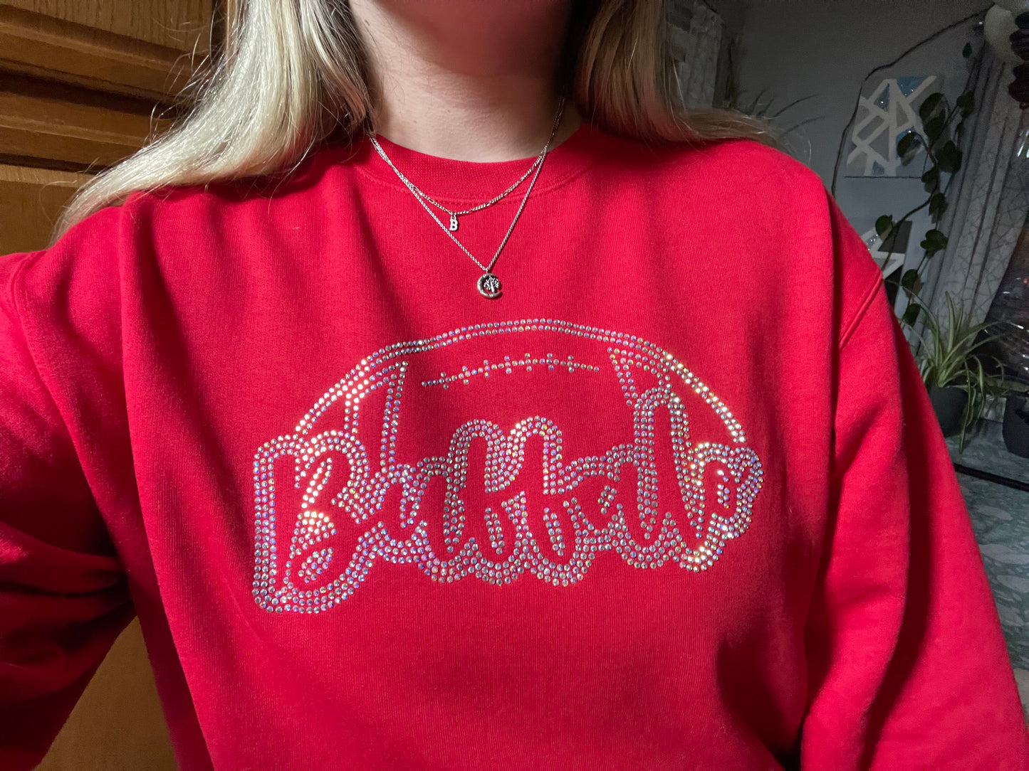Rhinestone Buffalo Crewneck Sweatshirt