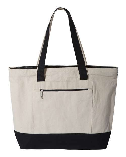 Zippered Tote Bag