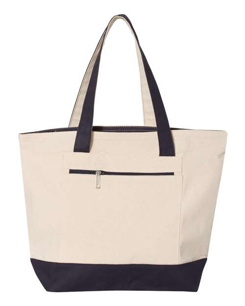 Zippered Tote Bag
