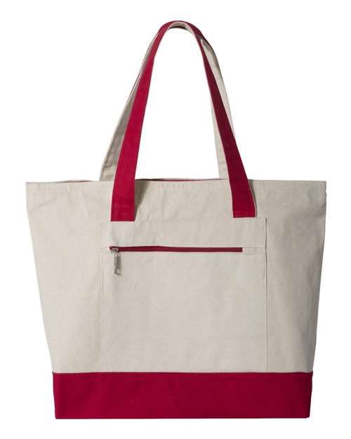 Zippered Tote Bag