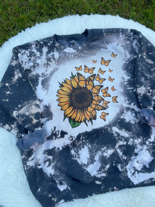 Bloom & Fly Bleached Crewneck