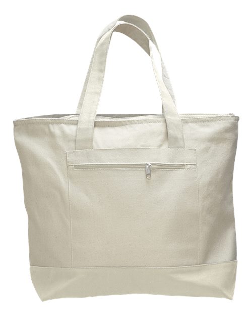 Zippered Tote Bag