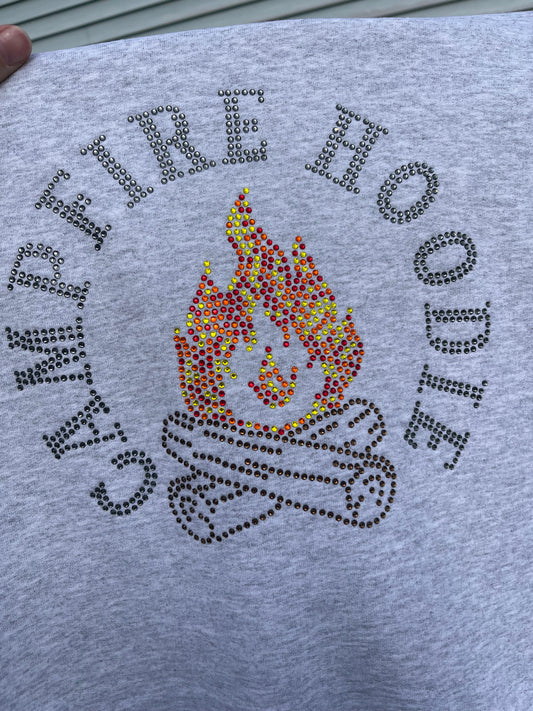 Rhinestone Campfire Full Zip Sweatshirt
