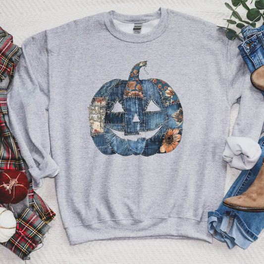 Denim Patchkin Crewneck