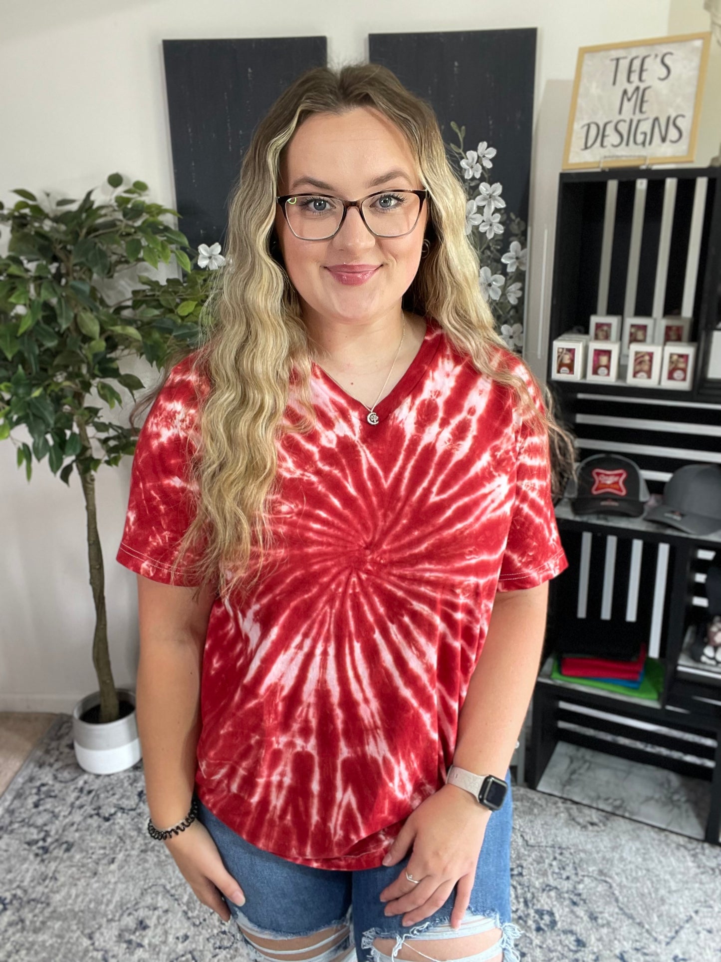 Fall Single Color Tie Dye- Tee's