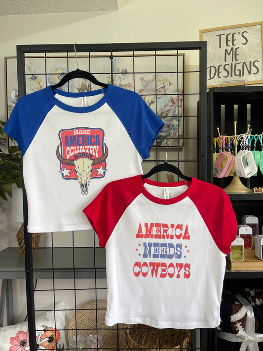Americana Baby Tee's
