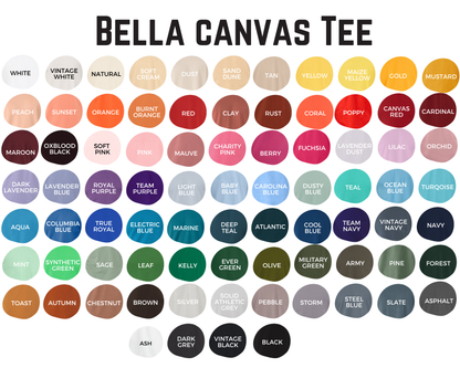 Create Your Own- Bella Canvas Tee: 4XL
