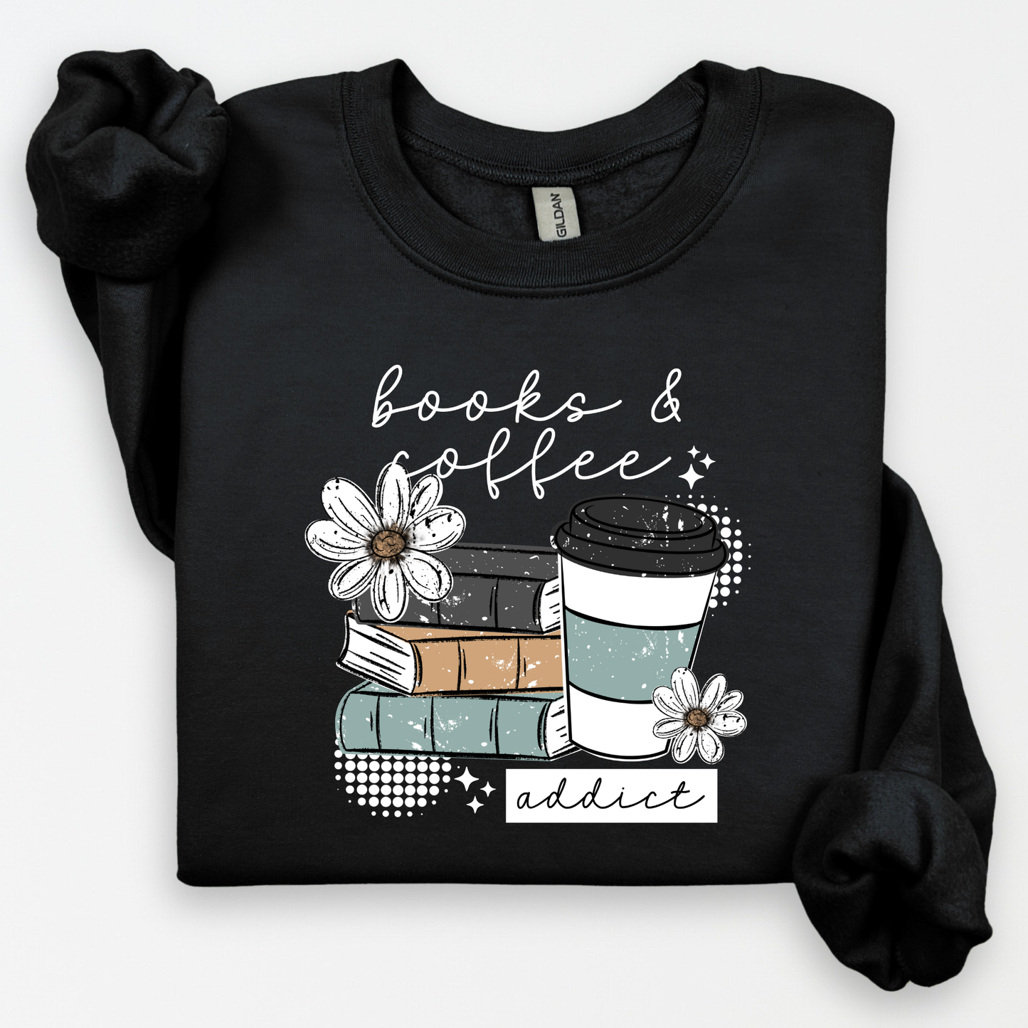 Books & Coffee Crewneck Sweatshirt