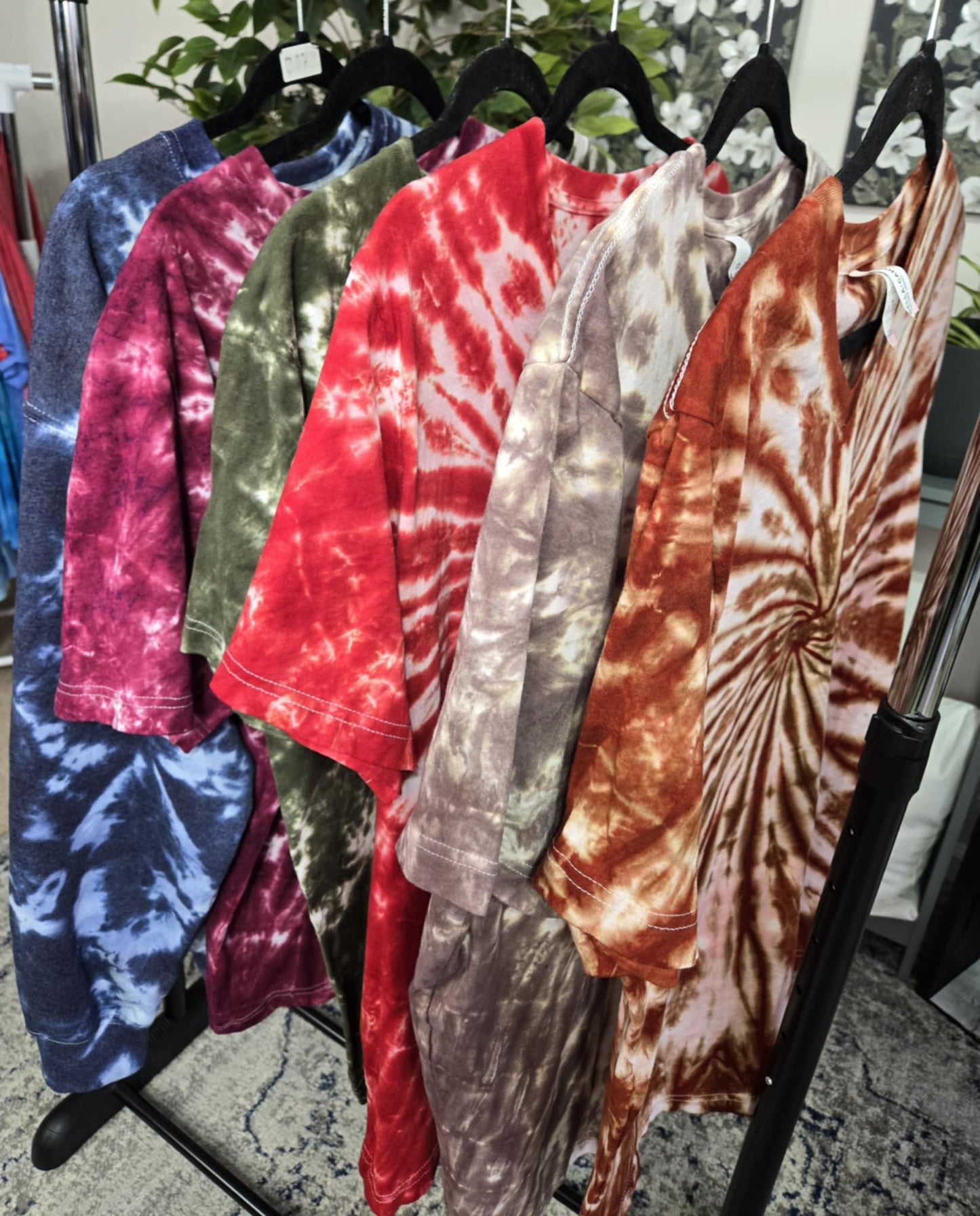 Fall Single Color Tie Dye- Tee's