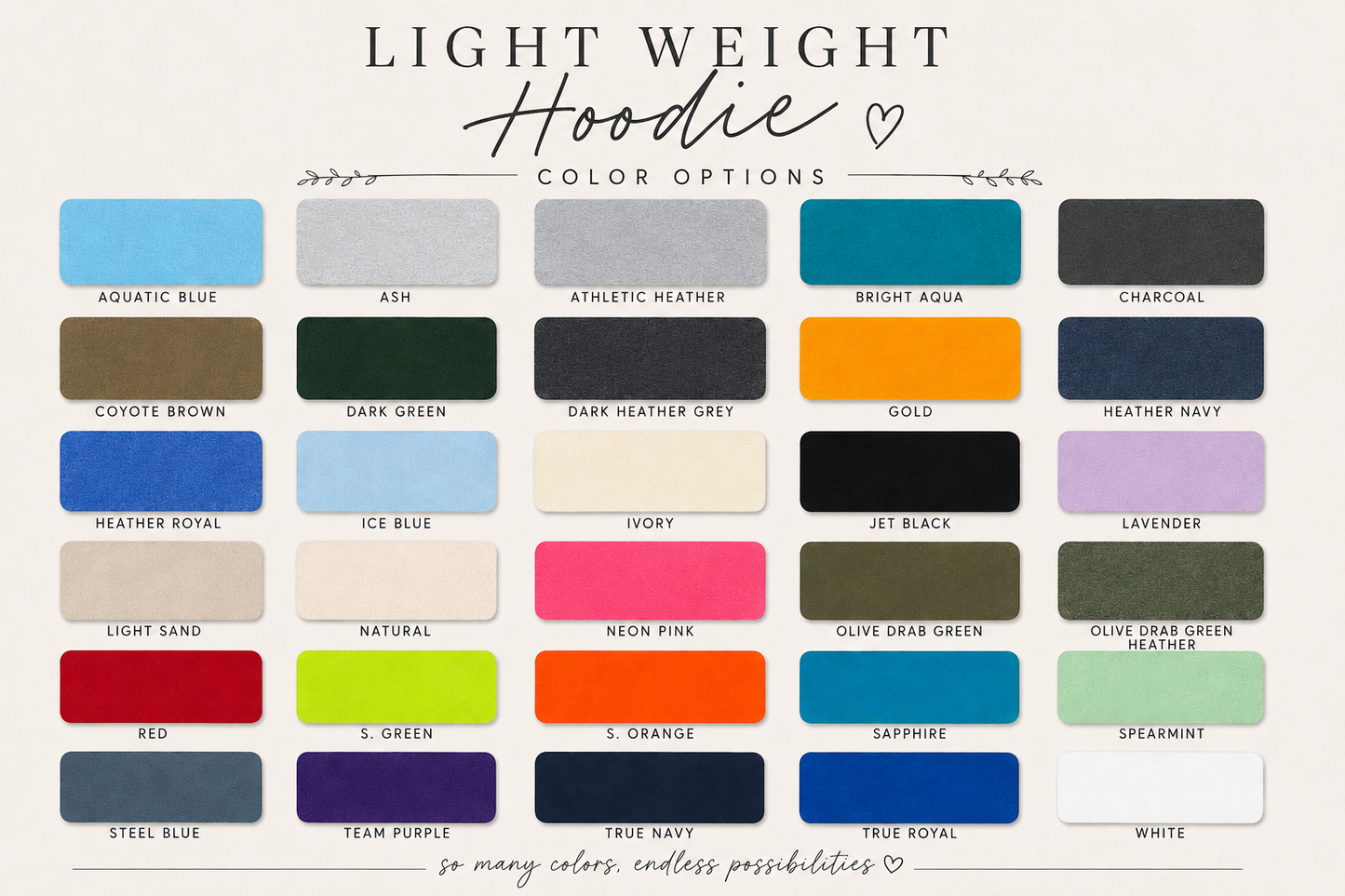 Create Your Own- Light Weight Hoodie