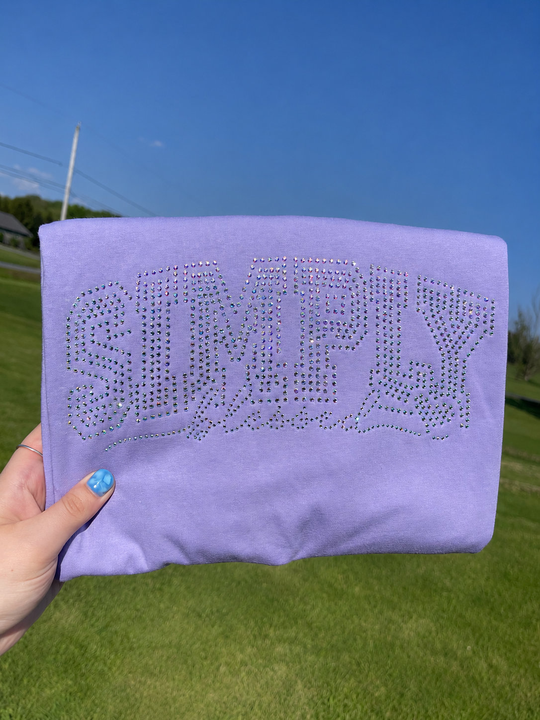 Simply Blessed Rhinestone Tee