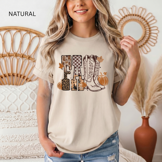 Cowboy Checkered Fall Tee