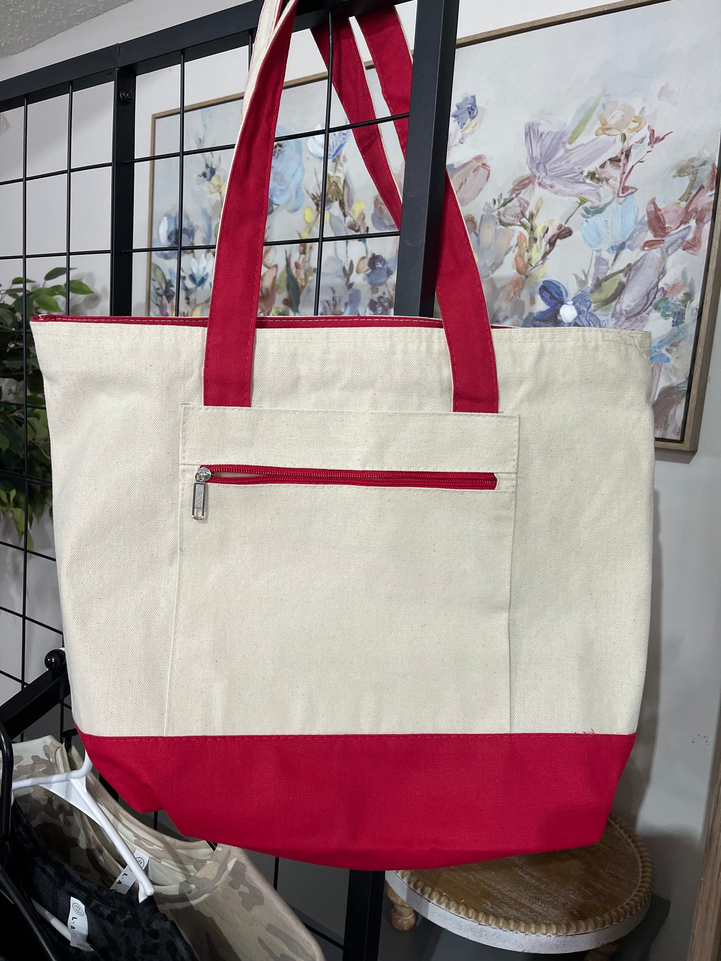 Zippered Tote Bag