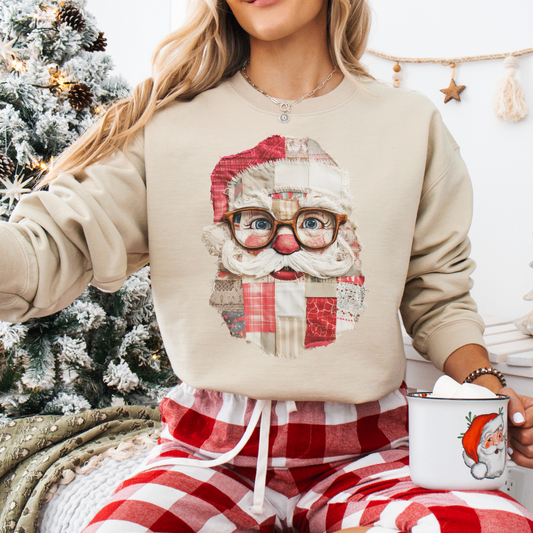 Patchwork Santa Tee's