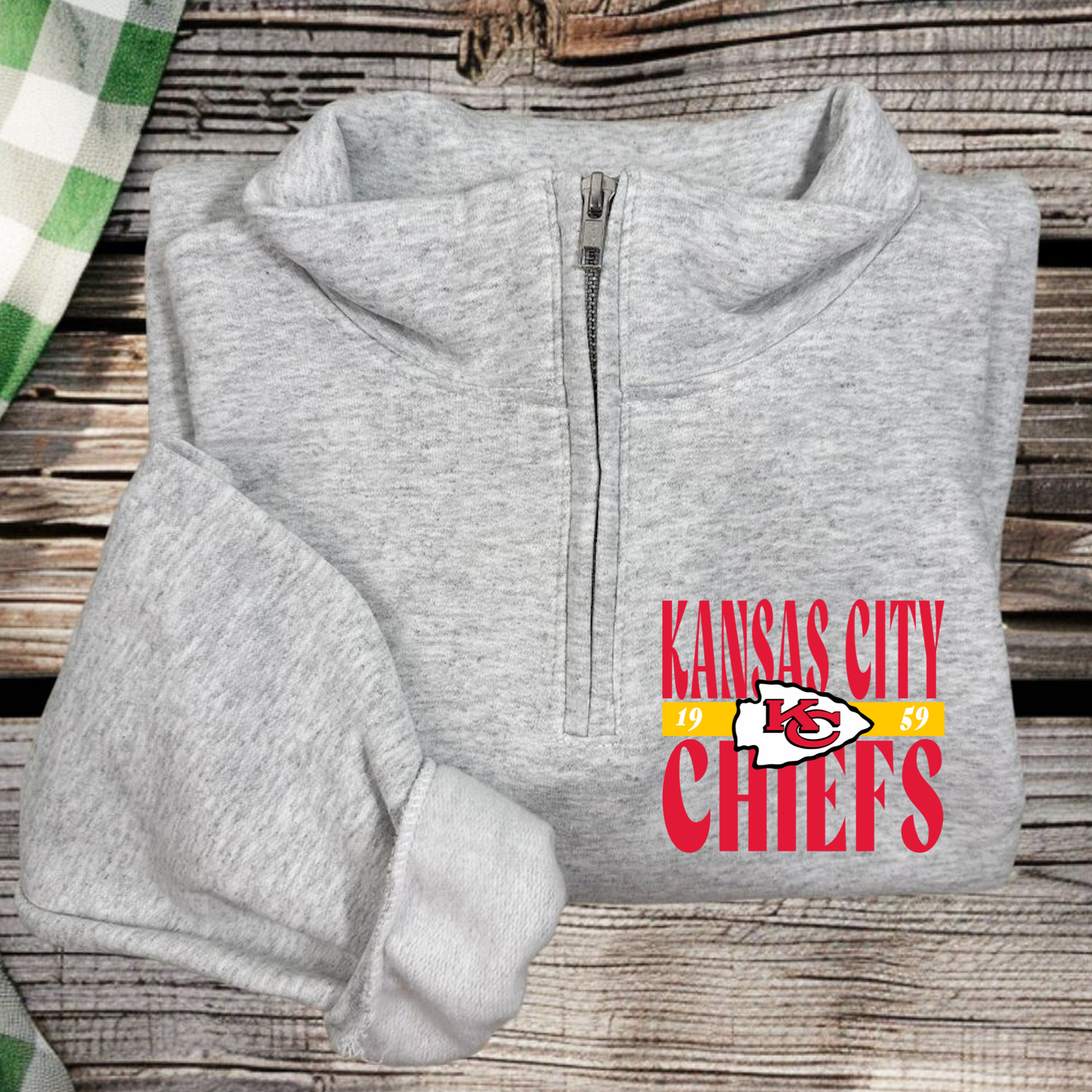 Football Quarter Zip Sweatshirt