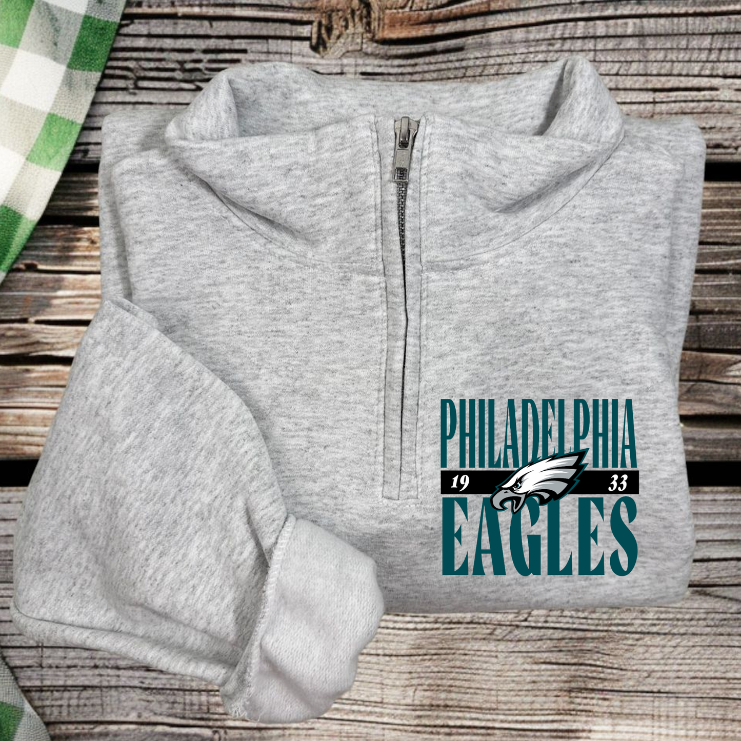 Football Quarter Zip Sweatshirt