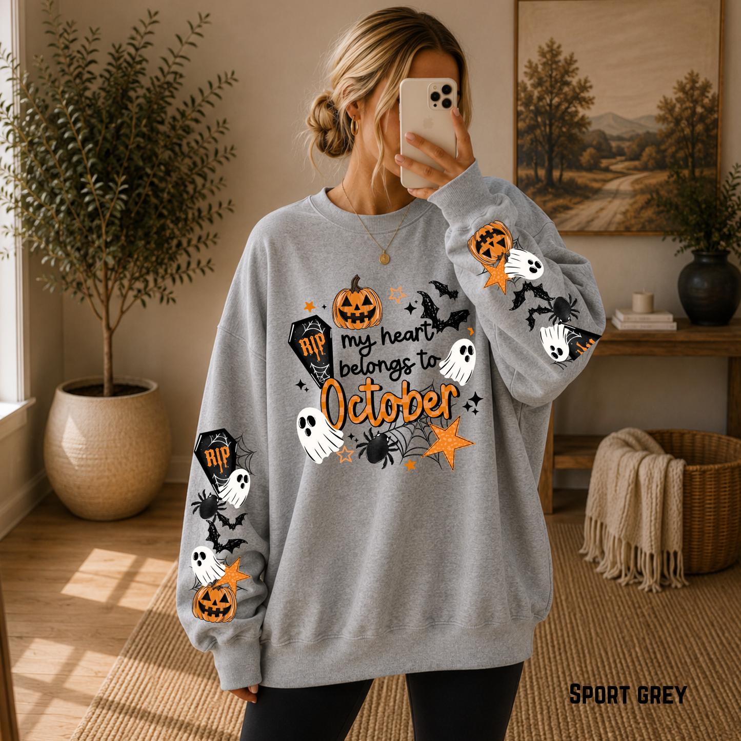 My Heart Belong To October Crewneck Sweatshirt