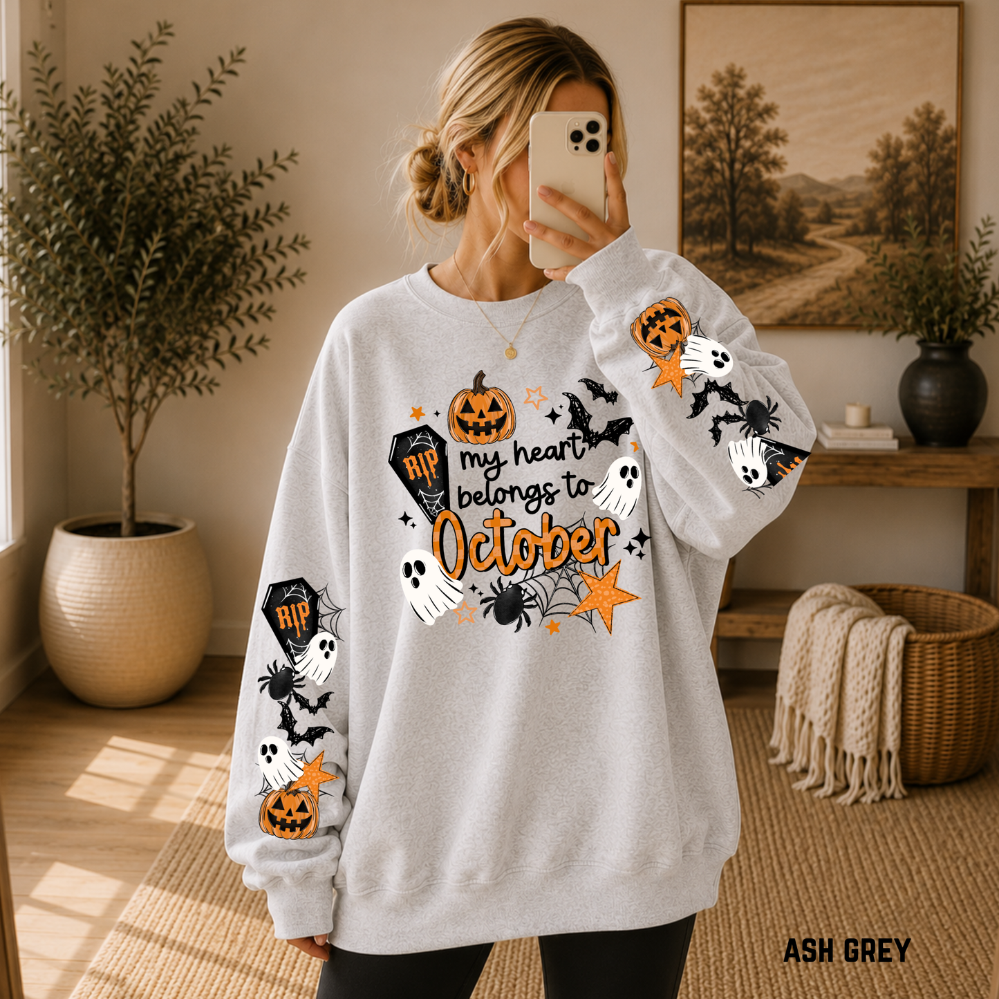 My Heart Belong To October Crewneck Sweatshirt