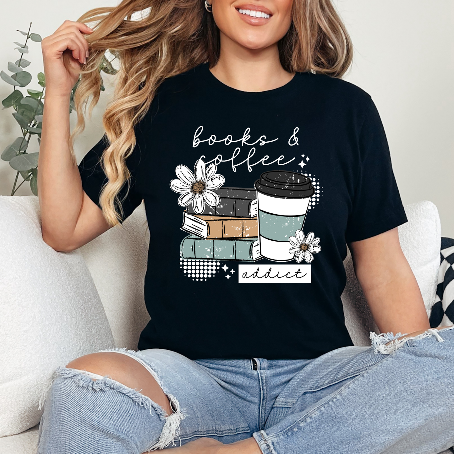 Books & Coffee Tee