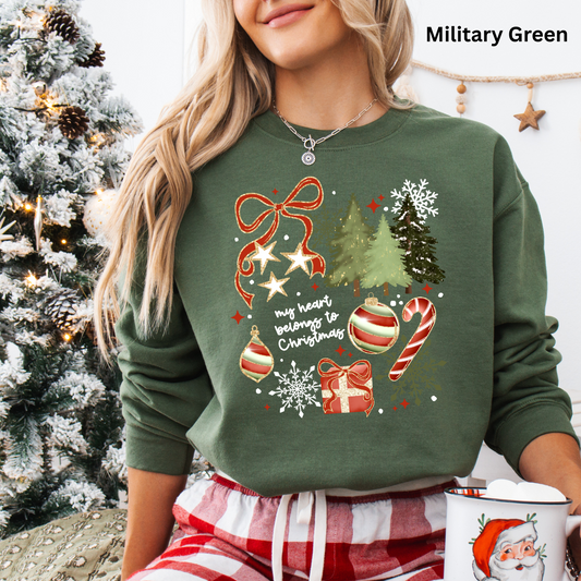 My Heart Belongs To Christmas Crewneck