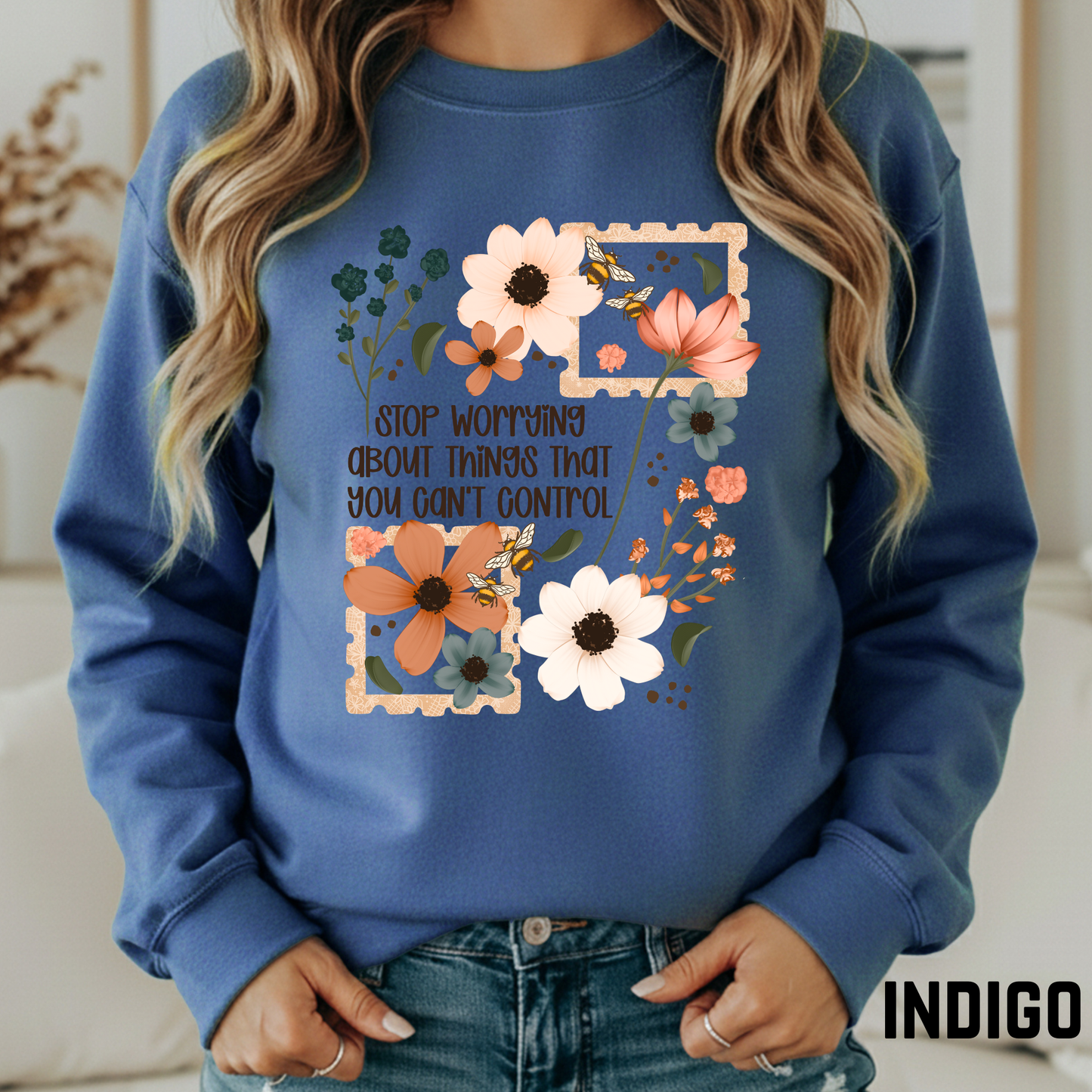 Stop Worrying Crewneck Sweatshirt