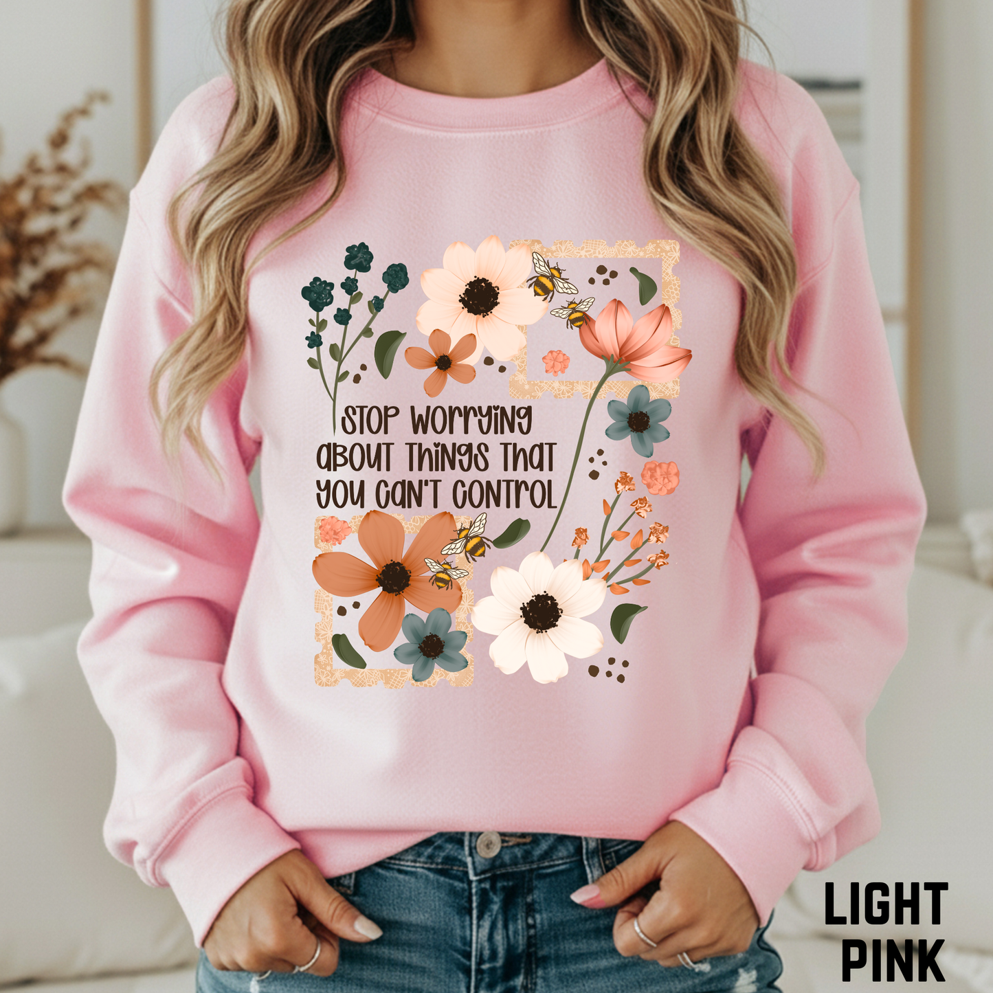 Stop Worrying Crewneck Sweatshirt