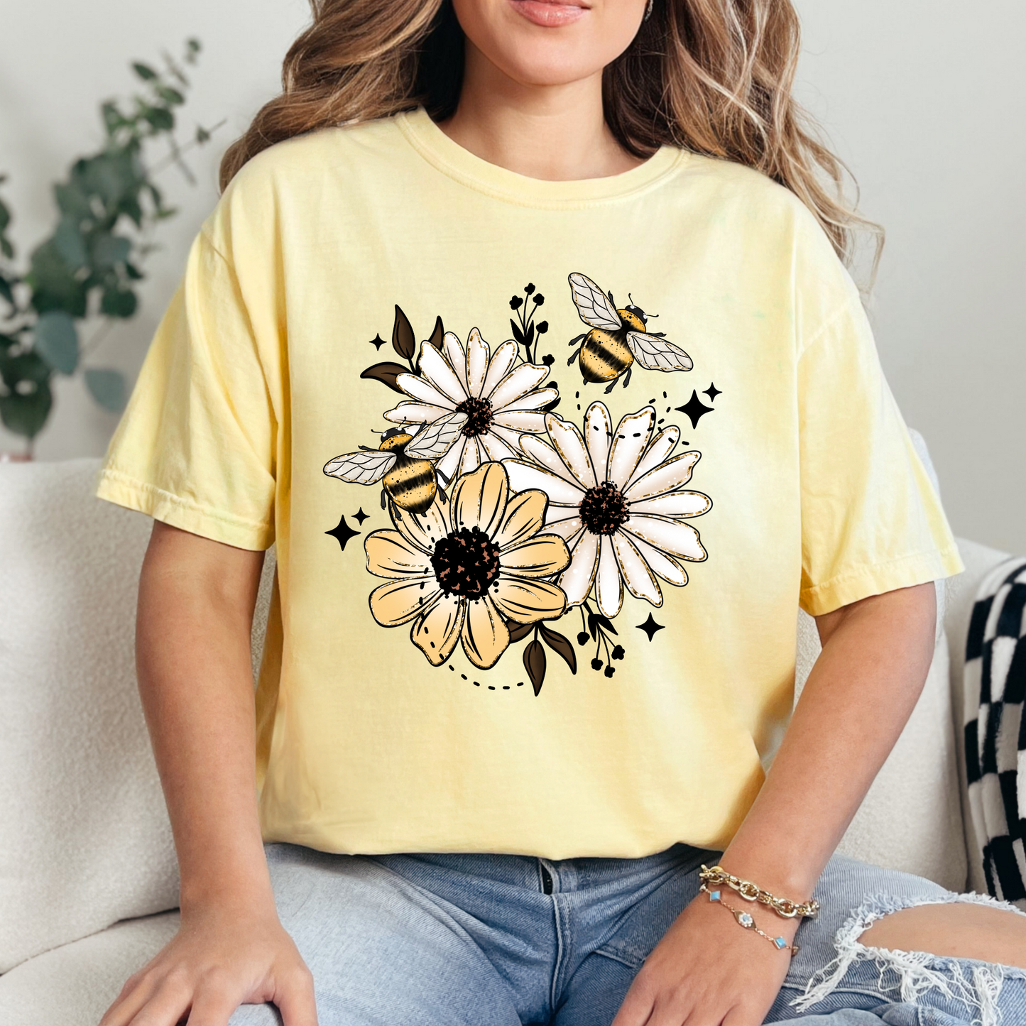 Flower & Bees Tee