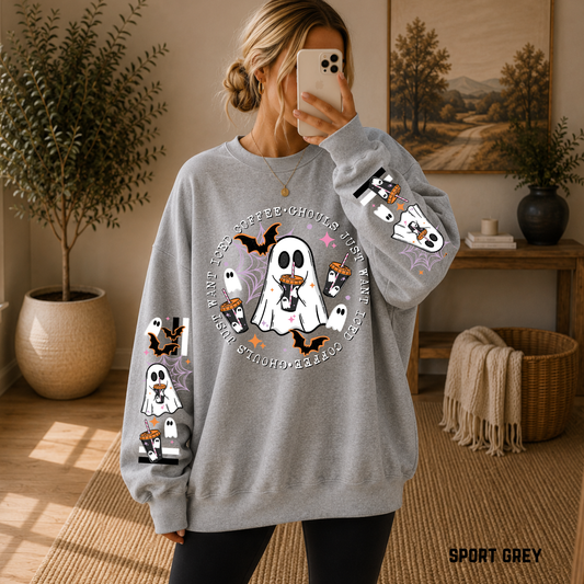Ghouls Just Want Iced Coffee Crewneck Sweatshirt