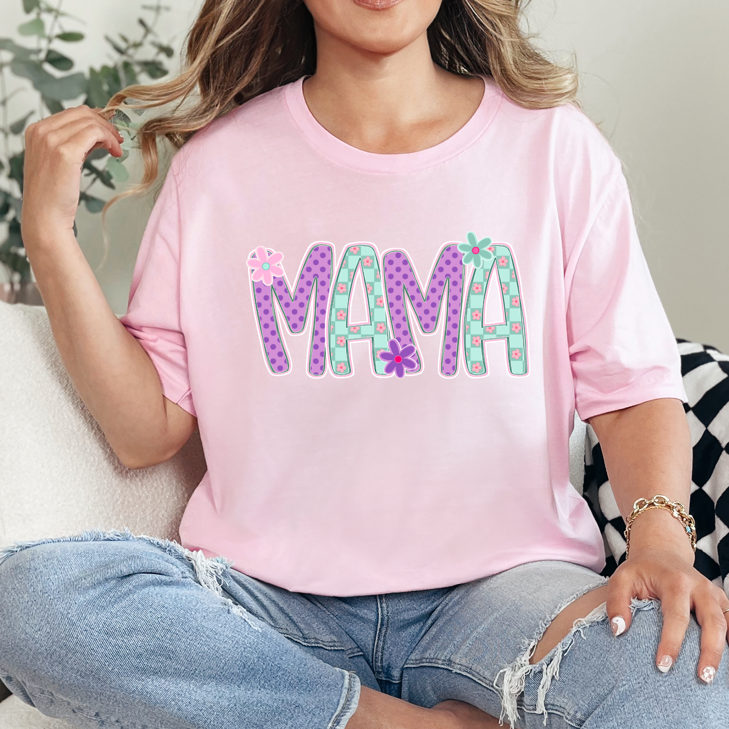 Mothers Day Custom Word Tee